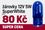Autostyle ��rovka 12V 5W patice T10 -- barva osv�tlen� - b�l�