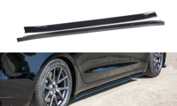 Maxton Design difuzory pod bo�n� prahy pro Tesla Model 3, �ern� leskl� plast ABS Maxton Design difuzory pod bo�n� prahy pro Tesla Model 3, �ern� leskl� plast ABS