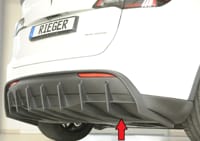Rieger vlo�ka zadn�ho n�razn�ku pro Tesla Model Y 003, plast ABS bez povrchov� �pravy, bez ta�n�ho za��zen� Rieger vlo�ka zadn�ho n�razn�ku pro Tesla Model Y 003, plast ABS bez povrchov� �pravy, bez ta�n�ho za��zen�