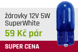 Autostyle ��rovka 12V 5W patice T10 -- barva osv�tlen� - b�l�