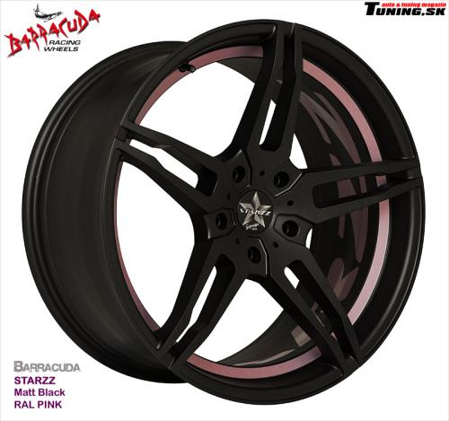 hlinikovy elektron disk barracuda starzz matt black ral pink