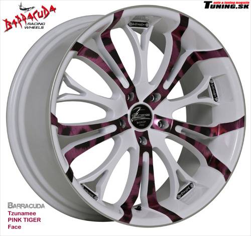 hlinikovy elektron disk barracuda tzunamee white pink tiger face