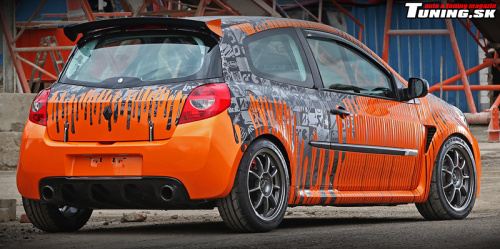 wrap polep autofolie bruxafol renault clio 200 cup cam shaft premium wrapping