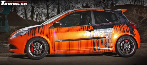 wrap polep autofolie bruxafol renault clio 200 cup cam shaft premium wrapping