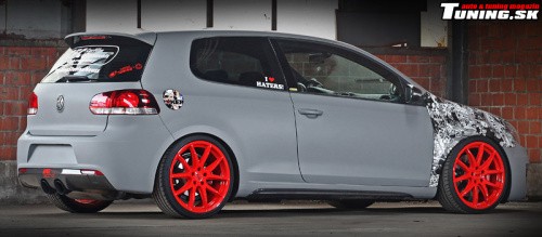 samolepky stickerbombing vw golf gti cfc