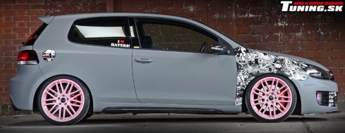 samolepky stickerbombing vw golf gti cfc