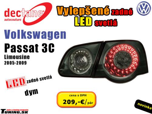 zadn� led obrysov� svetl� vw passat 3c �erven� dymov� dectane