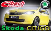 �koda Citigo � zn�enie podvozku pru�inami a roz�irovac�mi podlo�kami od Eibach