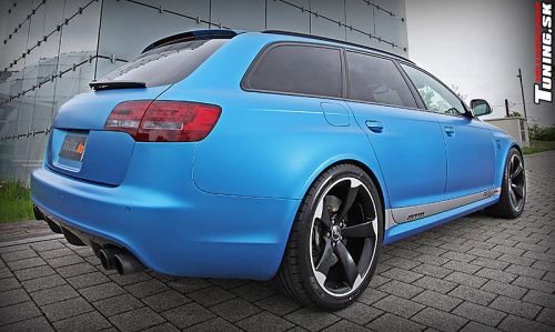 audi rs6 avant fostla wrap folia modra