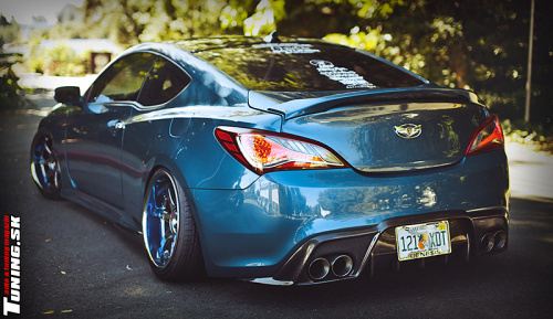 hyundai genesis coup� kup� low stance style neo chromov� disky tuning jonjon florida usa