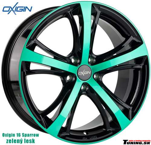 hlinikovy elektron disk oxigin 16 sparrow green zeleny lesk