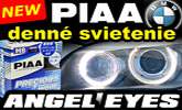 �iarovky PIAA Precious White s paticou H8 � denn� svietenie pre BMW s Angel eyes