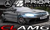 Mercedes-Benz CL AMG v matnej �iernej s roz��ren�m bodykitom od Prior Design !!!