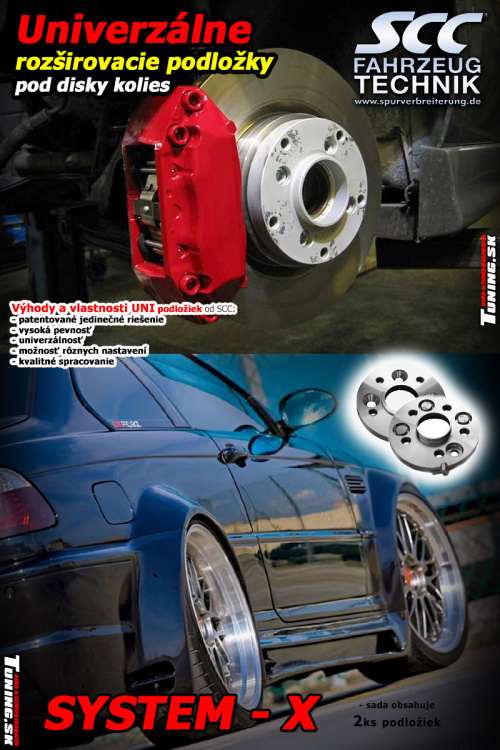 roz�irovacie podlo�ky system x roz��renie n�pravy scc