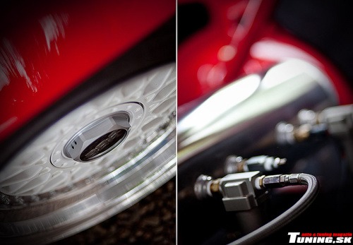 volkswagen vw golf mk1 red rabbit garage show stopper low stance styl joe tuning