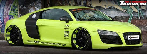 audi r8 v10 fsi wrap f�lie toxic green tuning xxx-performance
