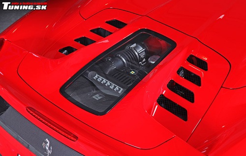 ferrari 458 spider italia carbon kryt motora capristo