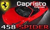 Ferrari 458 Spider: karb�nov� kryt motora od Capristo Exhaust odhal� V8