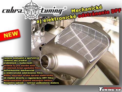 profesion�lne odstr�nenie filtra filter pevn�ch �ast�c dpf diesel naftov� agreg�ty motory cobra tuning