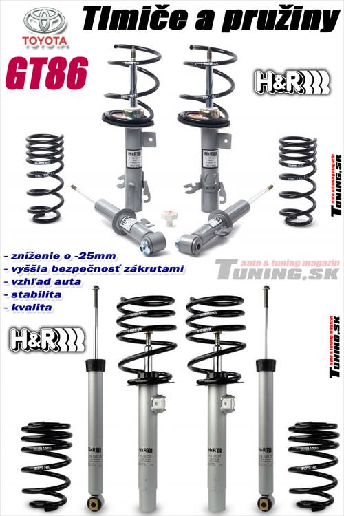 tlmi�e a pru�iny h&r pre toyota gt86