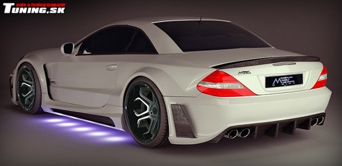 mercedes-benz sl r230 widebody bodykit karbon optick� tuning �portov� disky mec design