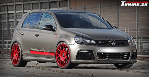 volkswagen vw golf VI R matn� metalizovan� wrap f�lia disky BBS zv��enie v�konu performance styling tuning schwabenfolia