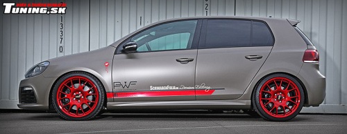 volkswagen vw golf VI R matn� metalizovan� wrap f�lia disky BBS zv��enie v�konu performance styling tuning schwabenfolia