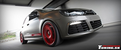 volkswagen vw golf VI R matn� metalizovan� wrap f�lia disky BBS zv��enie v�konu performance styling tuning schwabenfolia