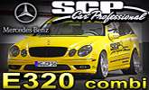 Mercedes-Benz triedy E (320) Combi v �ltej matnej vinyl f�lii � styling a �prava podvozku od S-C-P