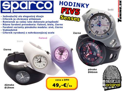�portov� hodinky d�mske p�nske sparco fiv5 senses