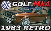 VW Golf I (Mk1) z roku 1983 v retro tuningu �Beautiful Brownie� � v�az s��a�e Show and Shine