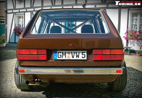 volkswagen golf mk1 1983 Beautiful Brownie hneda metaliza retro tuning