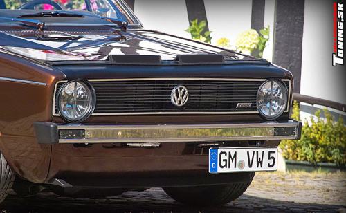 volkswagen golf mk1 1983 Beautiful Brownie hneda metaliza retro tuning