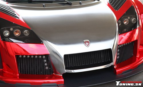 gumpert apollo s iron car karos�rske f�lie s chr�mov�m efektom tuning 2m-designs