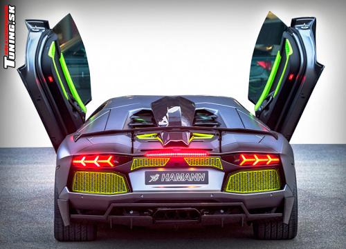 lamborghini aventador carbon toxic green limited hamann