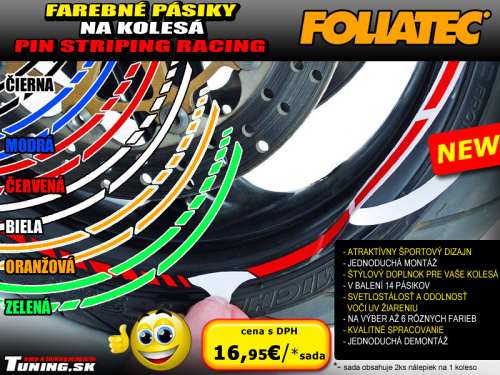 samolepky farebne stylove pasiky na kolesa od foliatec