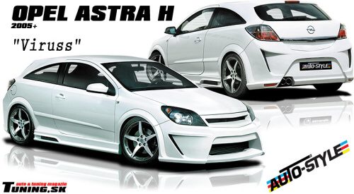 opel astra h gtc viruss bodykit autostyle