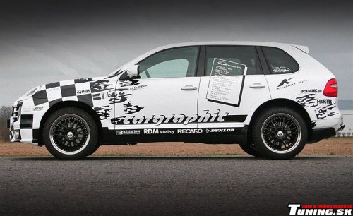 porsche cayenne race taxi cargraphic