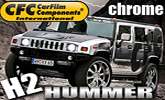 CFC Hummer H2 - chr�mov� �let od CarFilmComponents