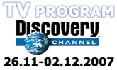 Program Discovery Channel od 26.novembra � 2.decembra 2007