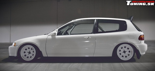 tuning girl honda civic turbo stance jdm