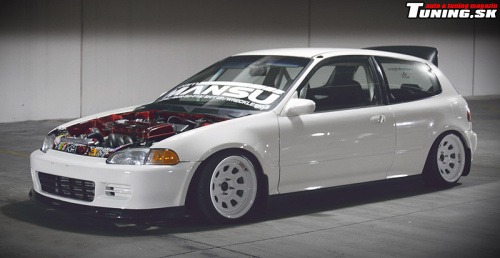tuning girl honda civic turbo stance jdm