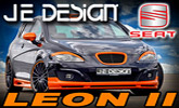 Seat Leon MkII JE Design � oran�ovo-�ierna hra�ka pre tunerov