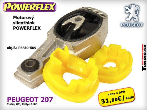 silentblok powerflex motor peugeot 207