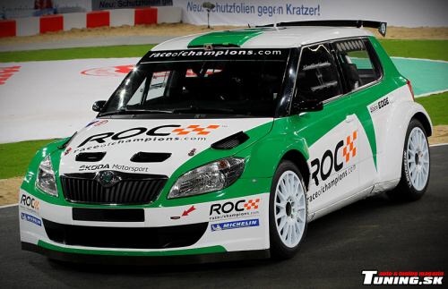 race of champions 2011 skoda fabia super2000 stadion zavody f1 rally wtc