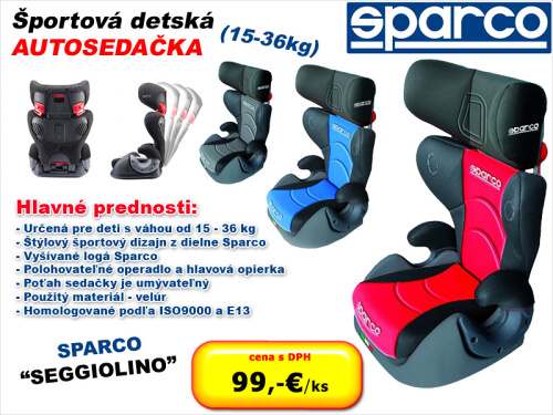 detsk� tvarovan� autoseda�ka sparco seggiolino