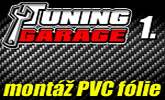 Tuning Garage 1. � mont� PVC f�lie s karb�novou dekor�ciou !!!