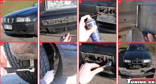 bmw e36 tuning naraznik predny spojler