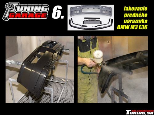 bmw m3 e36 lakovanie naraznika tuning garage