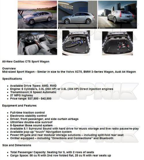 Cadillac CTS SW